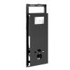 Инсталляция для унитаза Wasserkraft Salm 27TLT.010.ME.BL.CH02, декоративная стеклянная панель черная, механическая кнопка смыва хром