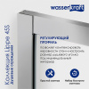 Душевой уголок Wasserkraft Lippe 45S01, 90 х 90 см, четверть круга, стекло прозрачное
