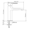 Смеситель для раковины Wasserkraft Spree 1403, никель