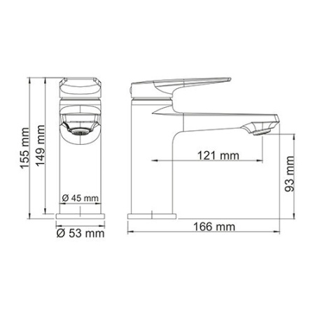 Смеситель для раковины Wasserkraft Lopau 3203, хром