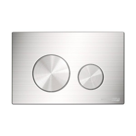 Инсталляция для унитаза Wasserkraft Salm 27TLT.010.ME.BL.BN02, декоративная стеклянная панель черная, механическая кнопка смыва никель
