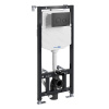 Инсталляция для унитаза Wasserkraft Aller 10TLT.010.ME.MB01, с механической кнопкой смыва цвет - черный матовый