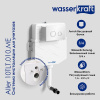 Инсталляция для унитаза Wasserkraft Aller 10TLT.010.ME.BN01, с механической кнопкой смыва цвет - никель