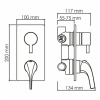 Душевой комплект Wasserkraft Sauer Sauer 7100, цвет золото глянцевое, A71208