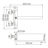 Смеситель для ванны Wasserkraft 4822L , термостатический, хром