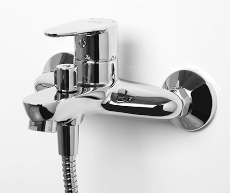 Смеситель Wasserkraft LEINE 3501 для ванны и душа с коротким изливом, хром
