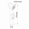 Гигиенический душ Wasserkraft A010657WHITE, со смесителем, C ВНУТРЕННЕЙ ЧАСТЬЮ, белый/хром