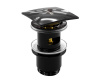 Донный клапан Push-up Wasserkraft A166, с переливом, PVD-покрытие черный глянец