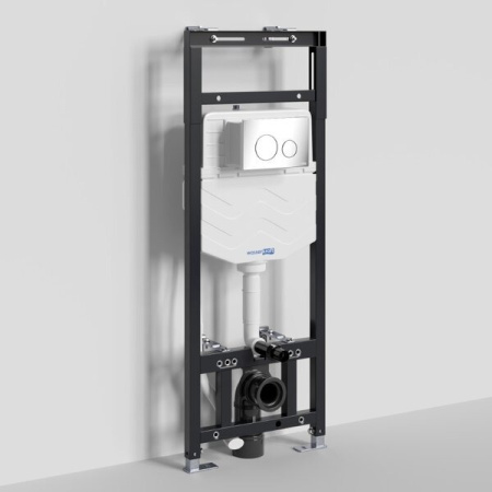 Инсталляция для унитаза Wasserkraft Alme 15TLT.010.ME.CH02, механическая клавиша хром