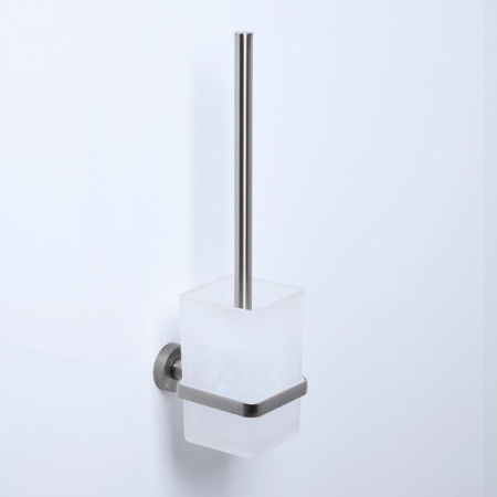 Ершик для унитаза Wasserkraft Tauber K-64427, держатель никель