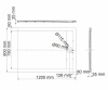 Душевой поддон Wasserkraft Mindel 85T07, 120 х 90 см, белый матовый
