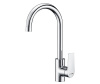 Смеситель Wasserkraft 3207 для кухни с поворотным изливом, хром
