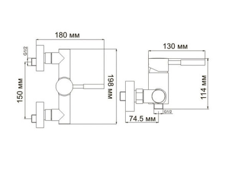 Смеситель Wasserkraft 4102 для душа, хром