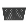Верхний душ Wasserkraft, 25 х 25 см, без держателя, черный матовый, A255