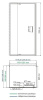 Душевая перегородка Wasserkraft Berkel 48P, 48P10-RP100, 100 см