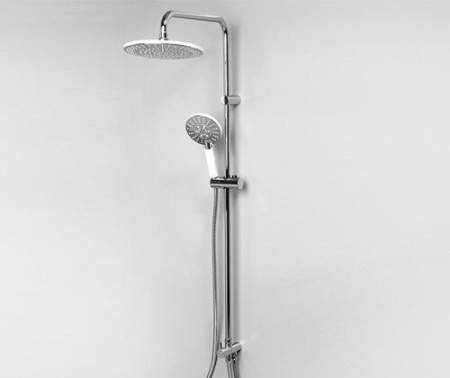 Душевой гарнитур Wasserkraft A039 с верхним душем 22.5 см, хром