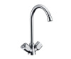 Смеситель Wasserkraft AMPER 2907 для кухни с поворотным изливом, хром