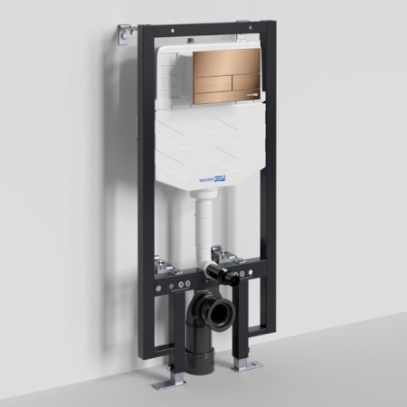 Инсталляция для унитаза Wasserkraft Vils 56TLT.010.ME.RG04, механическая клавиша золото розовое