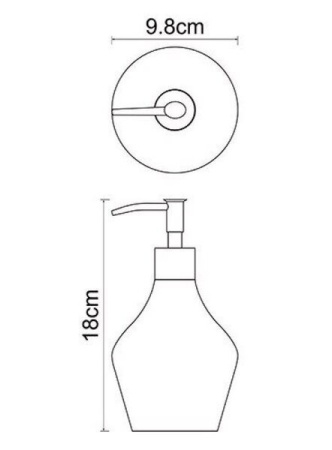 Дозатор для жидкого мыла Wasserkraft Dinkel, K-4699