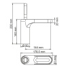 Смеситель для раковины Wasserkraft Kammel 1803, хром