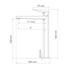 Смеситель для раковины Wasserkraft Aula, хром, 1103H
