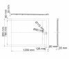 Душевой поддон Wasserkraft Wiese 84T 84T07, 120 х 90 см, серый матовый