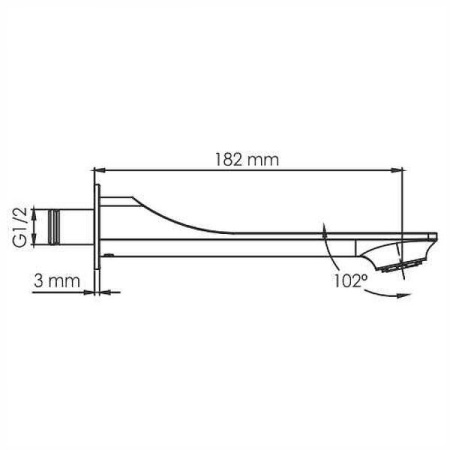 Смеситель для раковины Wasserkraft Wiese 8400 A66553, цвет черный глянецевый