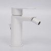 Смеситель Wasserkraft Mindel, для биде, с донным клапаном, цвет белый Soft-touch, 8506