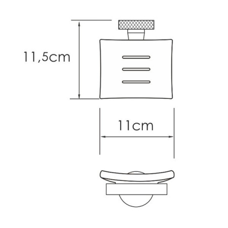 Мыльница Wasserkraft Tauber K-64429, держатель никель
