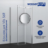 Душевой уголок Wasserkraft Vils 56R15, 110 х 90 х 200 см, профиль серебристый, стекло прозрачное