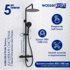 Душевая стойка Wasserkraft, цвет - черный матовый, A288.258.078.BM Thermo