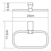 Полотенцедержатель Wasserkraft Lopau, хром, 25 см, K-6060
