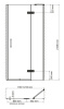 Душевая дверь в нишу Wasserkraft Aller White L/R, 120 х 200 см, 10H05LWHITE