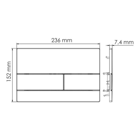 Инсталляция для унитаза Wasserkraft Vils 56TLT.010.ME.WM04, механическая клавиша белая матовая