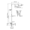 Душевая стойка Wasserkraft, цвет - хром, A199.119.126.087.CH Thermo