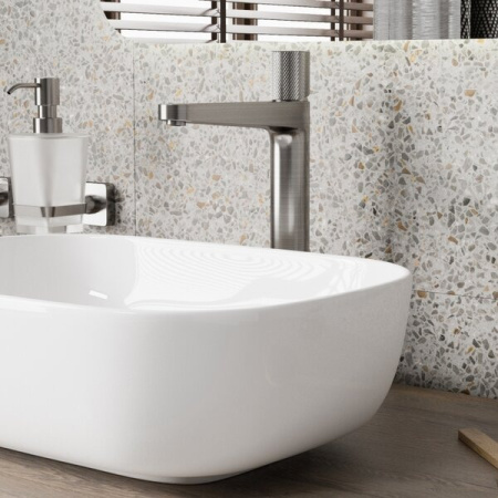Смеситель для раковины Wasserkraft Tauber, никель, 6403H