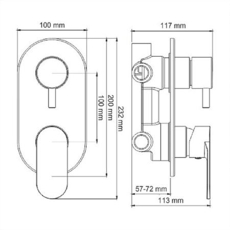 Душевой комплект Wasserkraft 8500 А85161, цвет белый Soft-touch