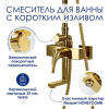 Душевая стойка Wasserkraft, с изливом, цвет золото глянцевое, A171.261.207.PG
