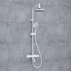 Душевая стойка Wasserkraft Mindel 850, термостатическая, цвет белый Soft-touch, A188.067.058.WM Thermo