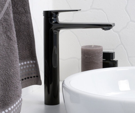 Смеситель для раковины Wasserkraft 6603H, черный глянец