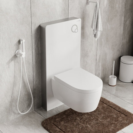 Пристенный модуль системы инсталляции Wasserkraft Naab 86TLT.040.PE.WH, для унитазов, цвет - белый