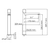 Смеситель для раковины Wasserkraft Naab, хром, 8603H