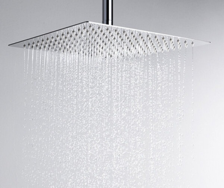 Верхний душ Wasserkraft A118, 300 х 300 мм, 1 режим струи, без держателя, хром