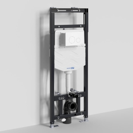 Инсталляция для унитаза Wasserkraft Alme 15TLT.010.ME.WM02, механическая клавиша белая матовая
