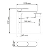 Смеситель для раковины Wasserkraft 5803H, хром
