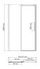 Душевая дверь в нишу Wasserkraft 15R31 140 х 200 см