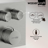 Смеситель для ванны и душа Wasserkraft Wern, термостатический, никель, 4248 Thermo