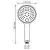 Душевой комплект Wasserkraft Sauer А71207, цвет глянцевое золото