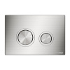 Инсталляция для унитаза Wasserkraft Salm 27TLT.010.ME.BL.BN01, декоративная стеклянная панель черная, механическая кнопка смыва никель
