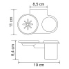 Держатель стакана и мыльницы Wasserkraft Kammel, К-8326